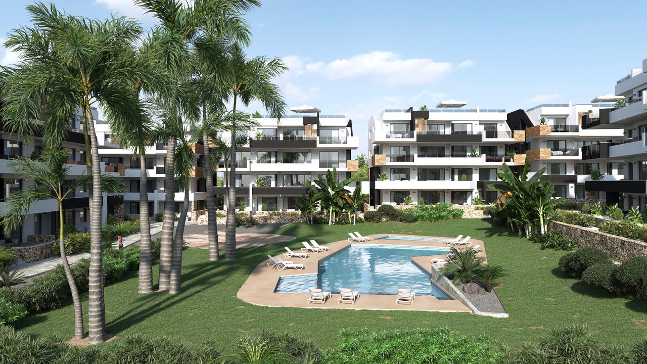 NEW BUILT LUXURY APARTMENTS ONLY 500 M FROM THE BEACH